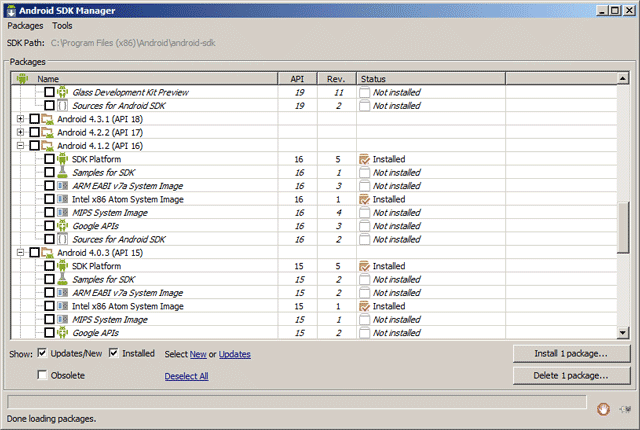 Android SDK Manager