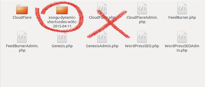 Extension installed incorrectly - folder (with same name as the zip file) containing the extension installed to W3TC extensions folder